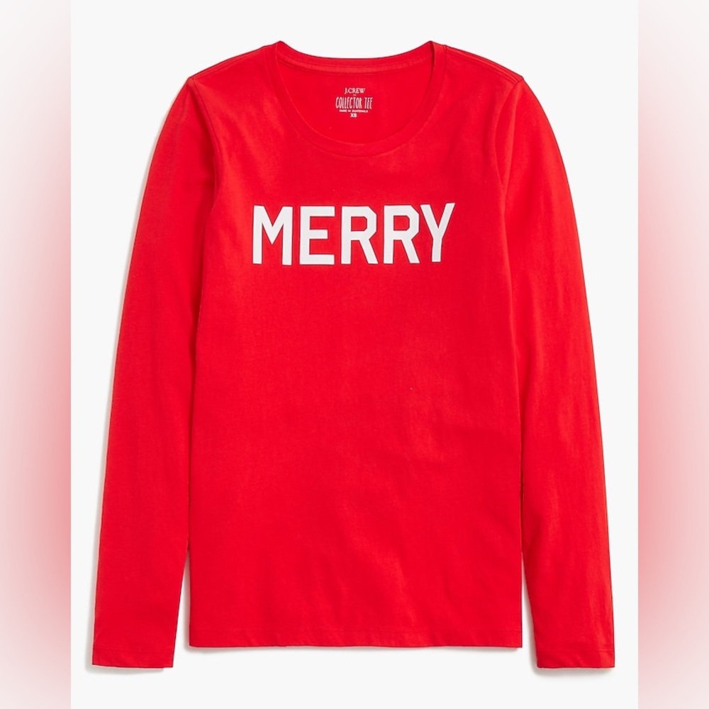 J. Crew Merry Red Long Sleeve Shirt